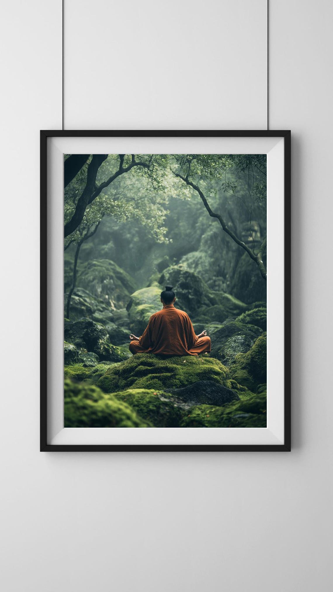Meditation Poster Yoga Art Zen Wall Art Spiritual Art Mindfulness Poster Health And Well Being Art Kitchen Art Bedroom Print