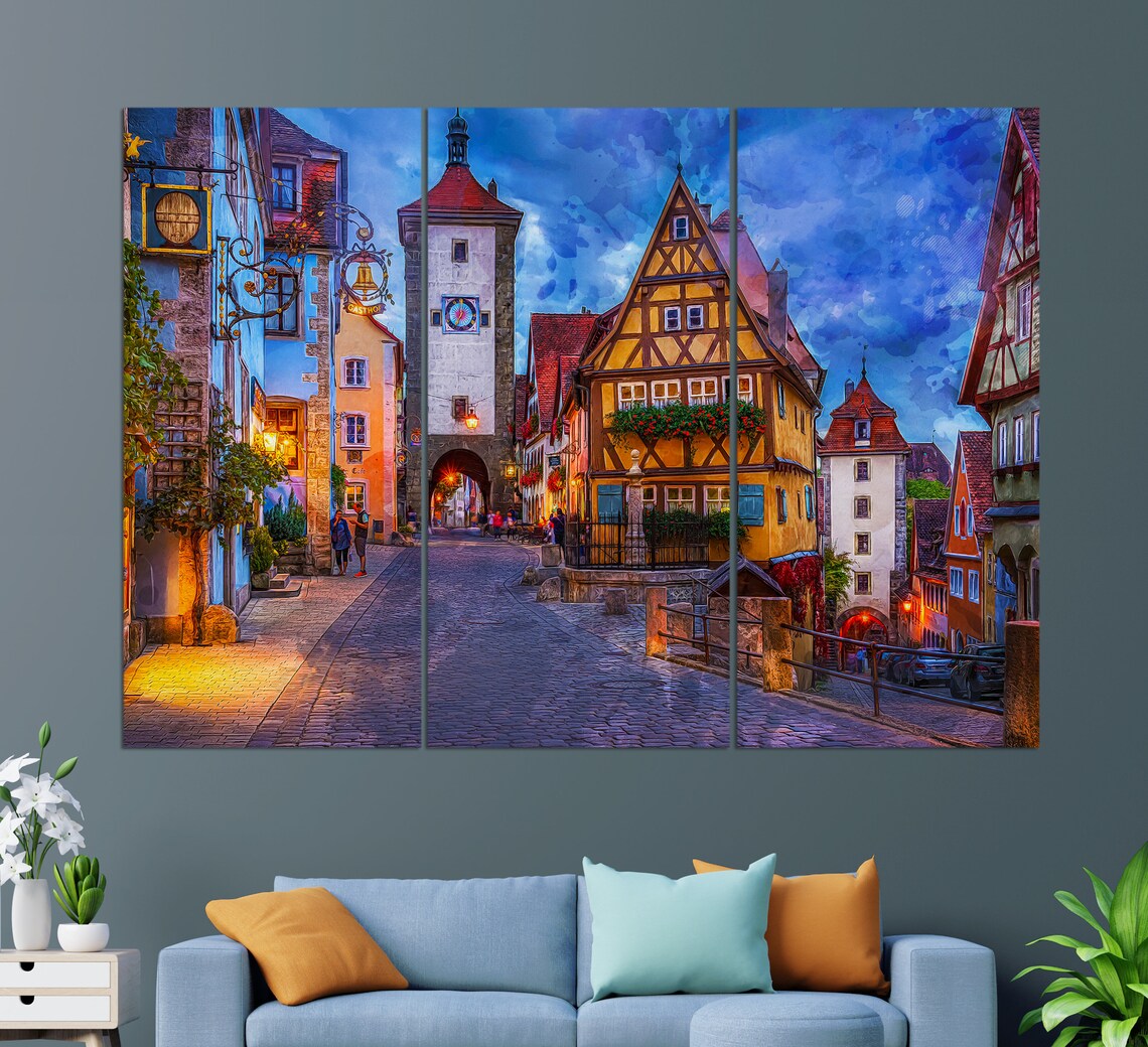 Rothenburg Travel Poster, Germany Wall Art Print - Image 2