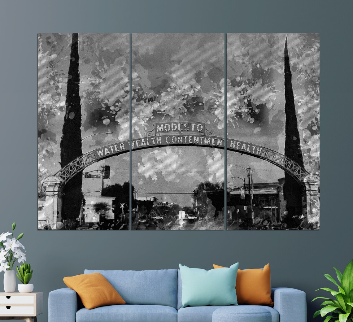 Modesto Print, Abstract Modern Art Print - Image 2