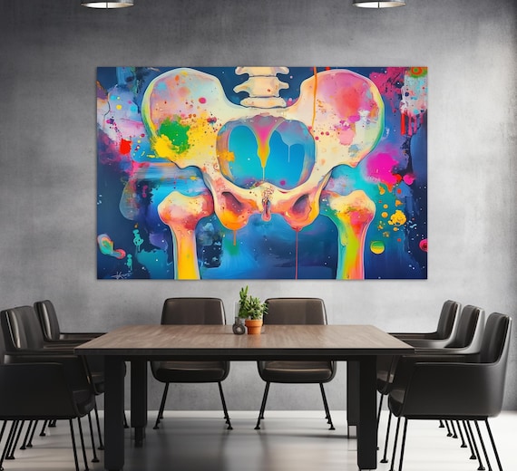 Abstract Pelvis Print Orthopedic Wall Art Anatomy Of Pelvis Wall Art Orthopedist Gift Chiropractor Gift Anatomy Wall Art