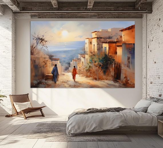 Abstract African Painting Algeria Wall Art Algeria Print Algeria Painting Algeria Print