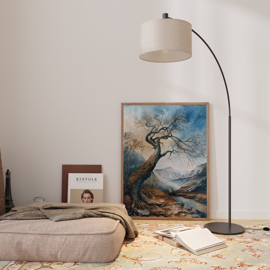 Lone Tree Leaning Into The Valley Art Print - Image 3