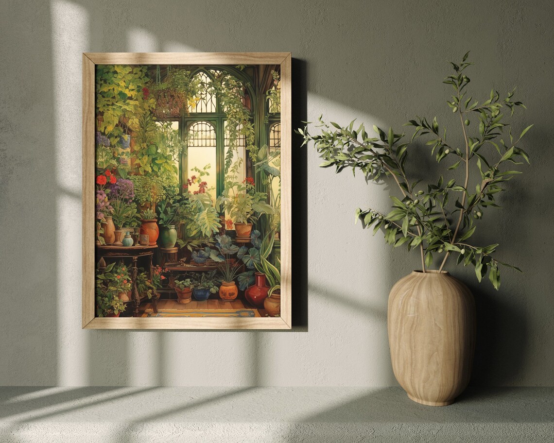 Botanical Bohemian Houseplants Art Print - Image 2