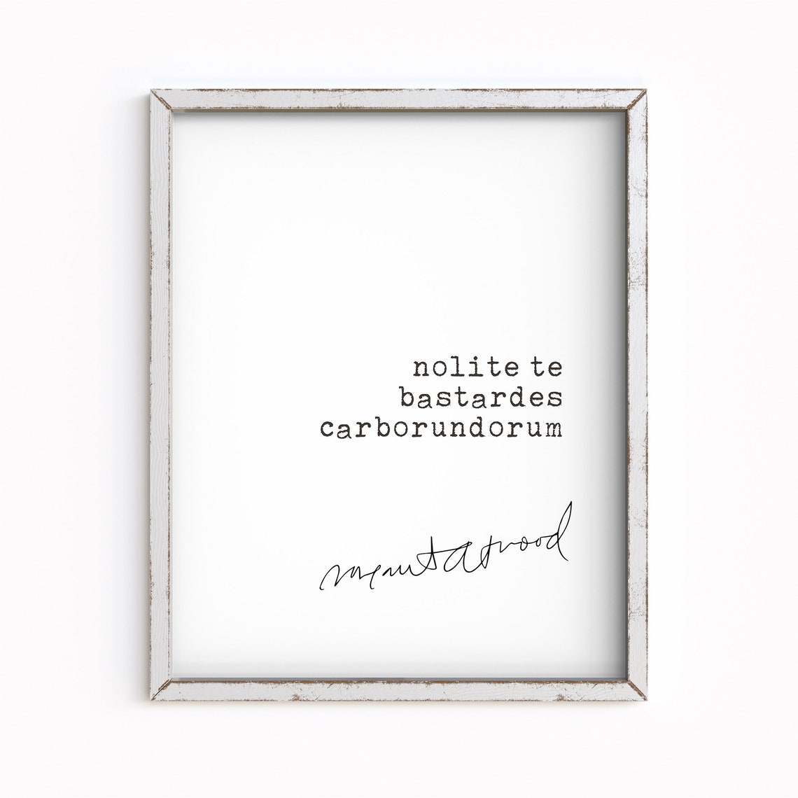 Margaret Atwood Quote Book Lovers Gifts The Handmaids Tale Feminist Quote Nolite Te Bastardes Carborundorum - Image 3