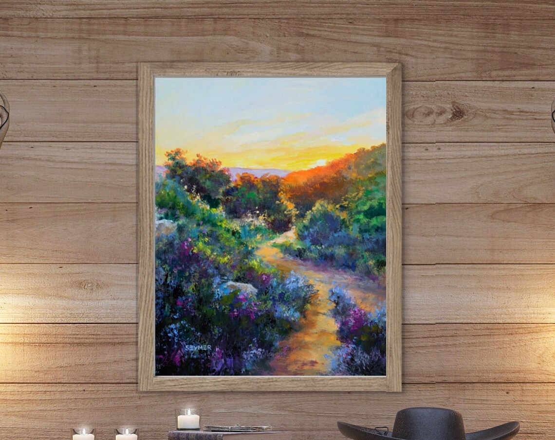Tuscany Summer Landscape, Contemporary Art Print - Image 4