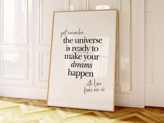 Manifestation Print, Inspirational Quote For Entrepreneur