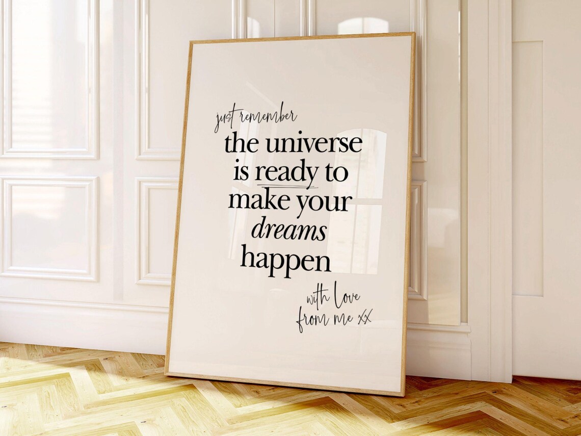 Manifestation Print, Inspirational Quote For Entrepreneur