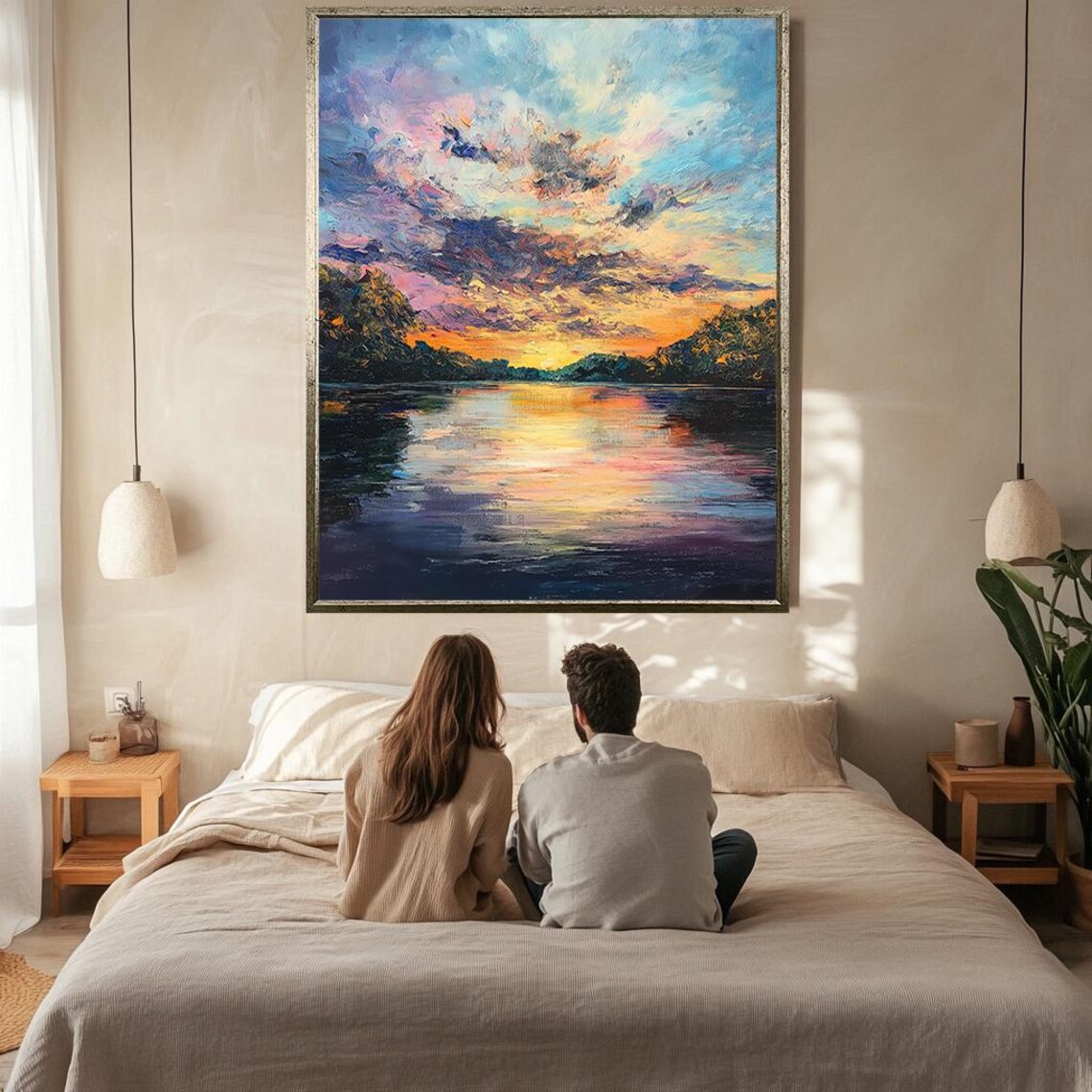 Serene River At Dusk, Peaceful Nature Landscape - Image 2