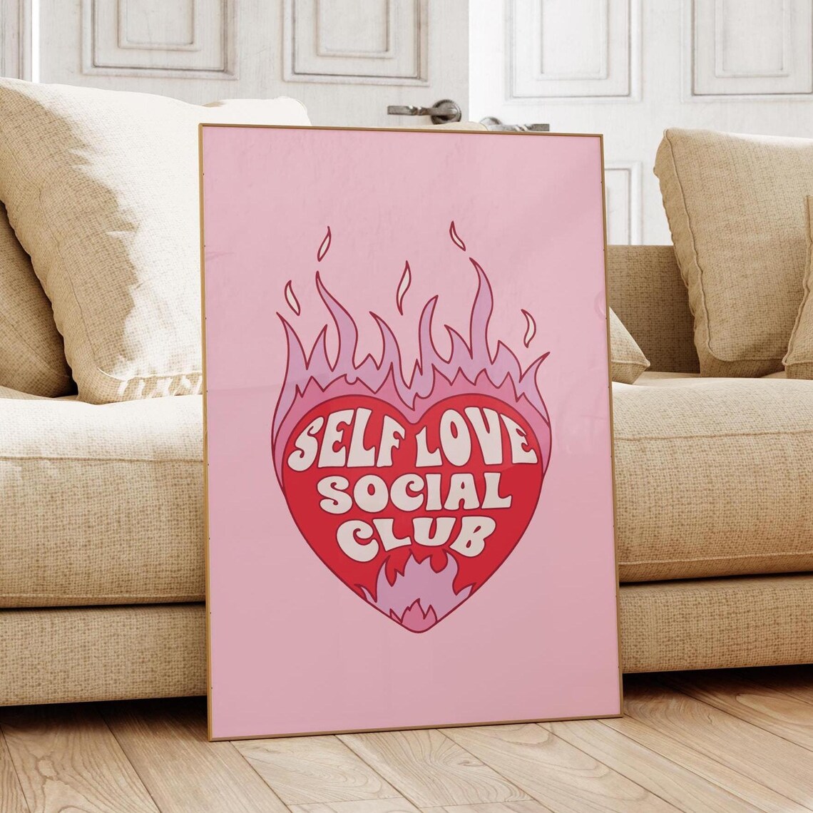 Self Love Social Club Mental Health Poster