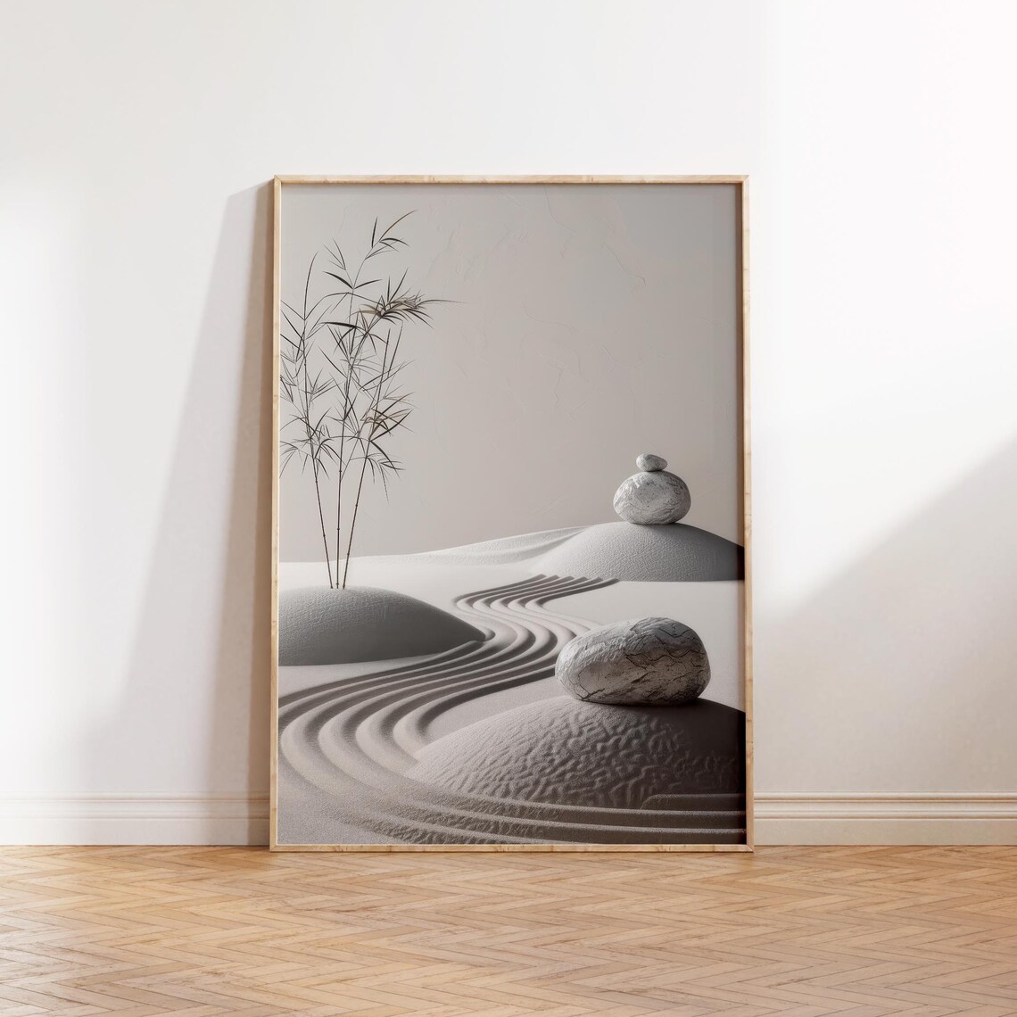 Zen Garden Sand Art, Minimalist Japandi Decor - Image 3