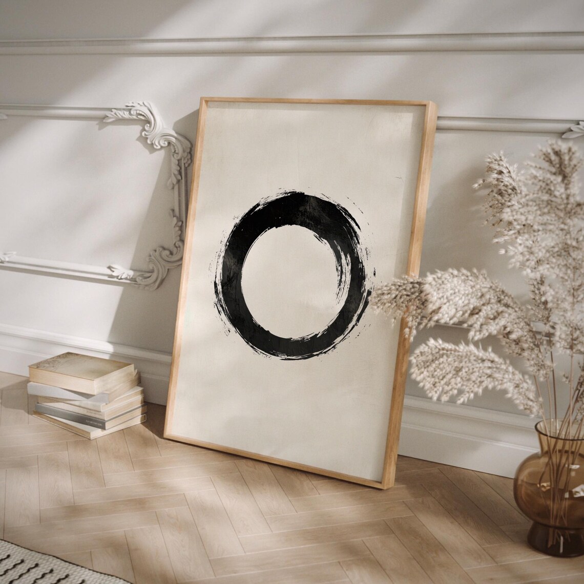 Zen Enso Circle Japandi Minimalist Art Print - Image 3