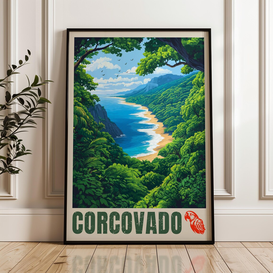 Corcovado National Park Travel Poster, Costa Rica