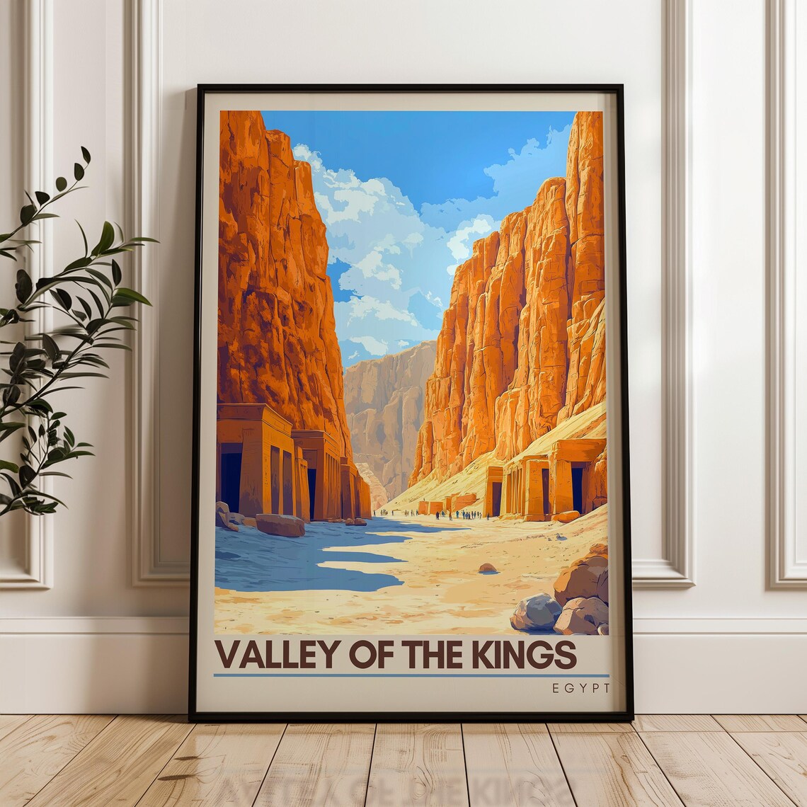 Valley Of The Kings, Egypt Travel Poster Art Print