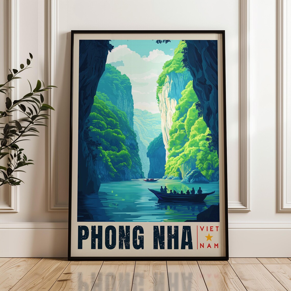 Phong Nha Travel Poster, Vietnam National Park