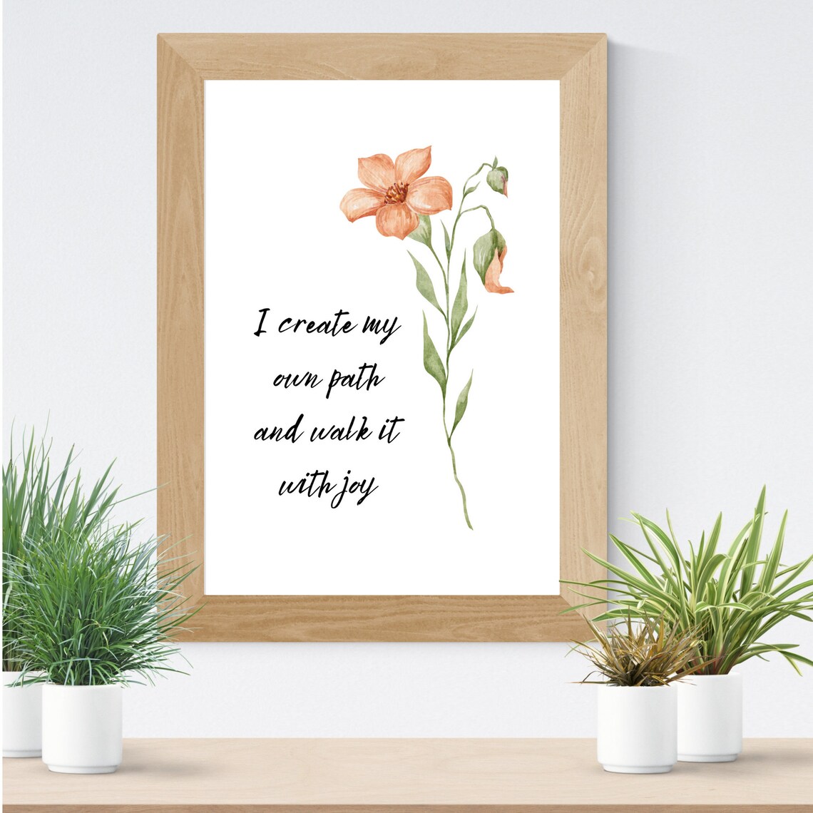 Wildflowers With Motivational Sayings, Watercolor Designs