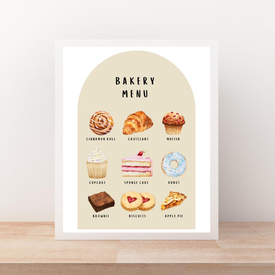 Kids Bakery Menu Pretend Play Poster for Play Kitchen and Shop Decor - Image 2