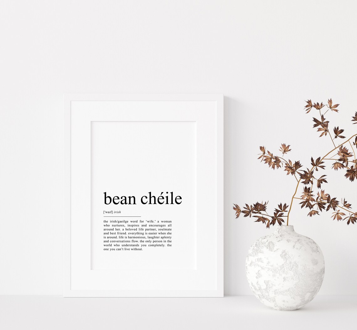 Bean Chile Irish Wife Definition Art Print - Image 2