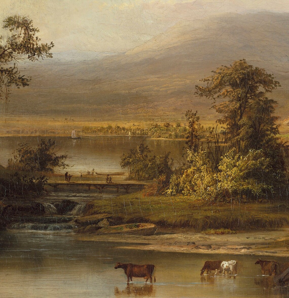 Vintage Landscape Oil-Painting Style Art Print - Image 2