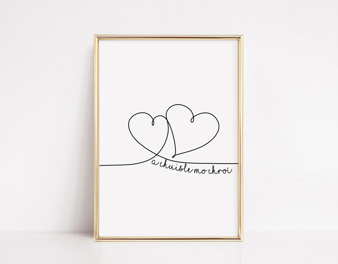 Irish Prints, A Chuisle Mo Chroí Art Print