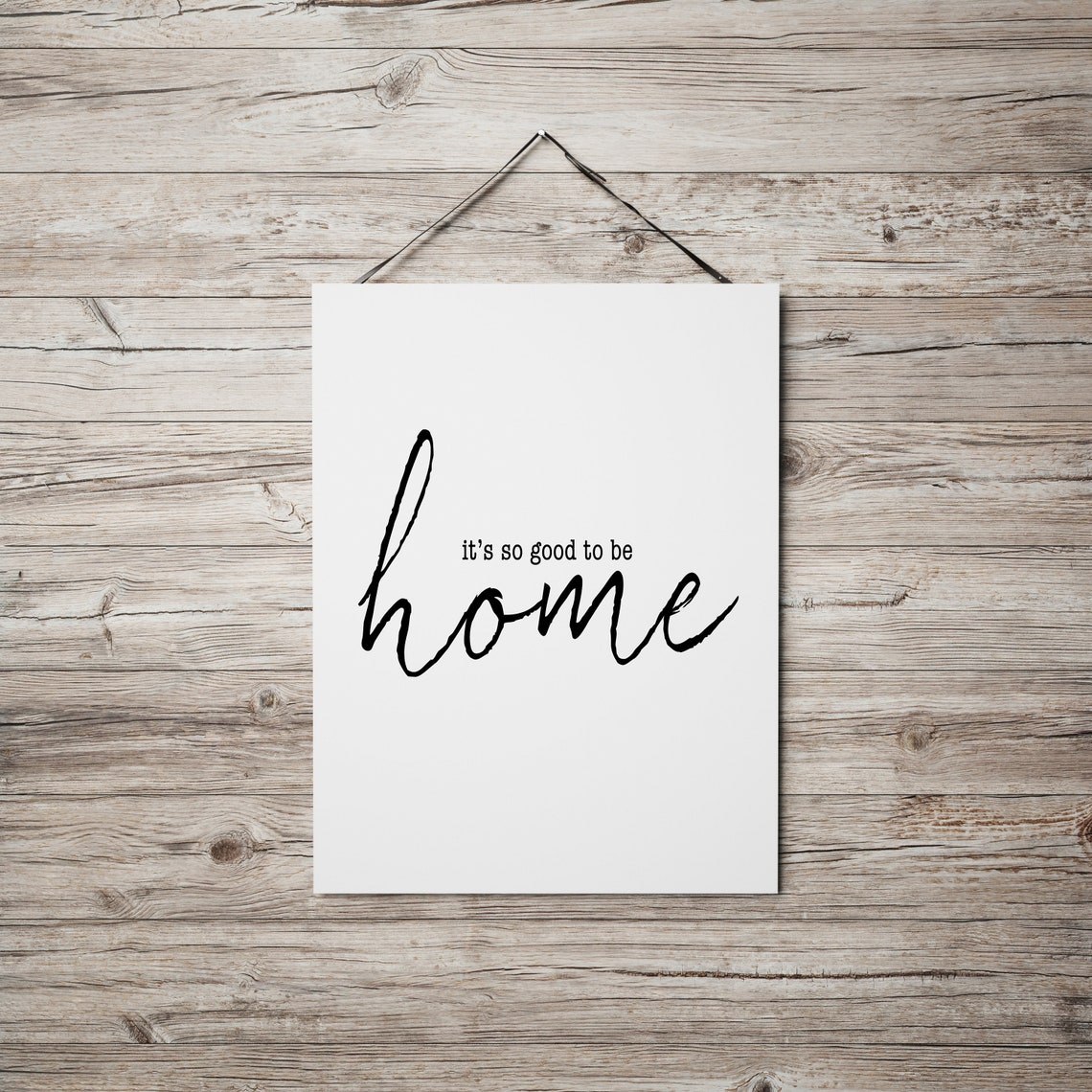 Its So Good To Be Home Script Quote Modern Housewarming Poster - Image 2