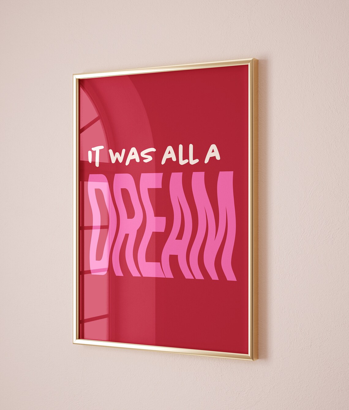 It Was All a Dream Retro Wavy Poster Print - Image 2