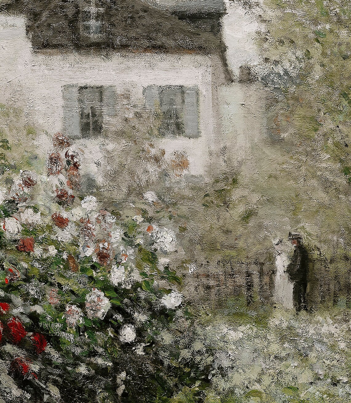 Vintage Cottage Oil Painting Art Print, French Country - Image 2