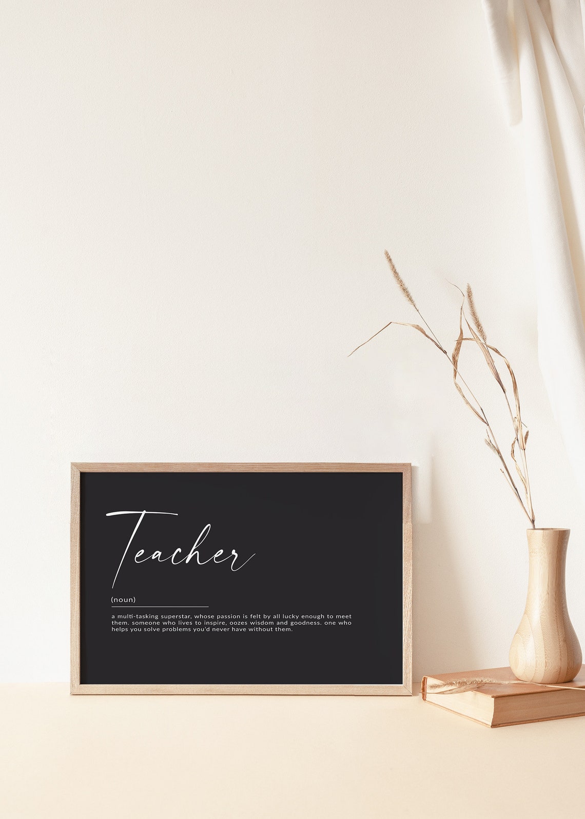 Teacher Definition Noun Blackboard Style Appreciation Poster - Image 2