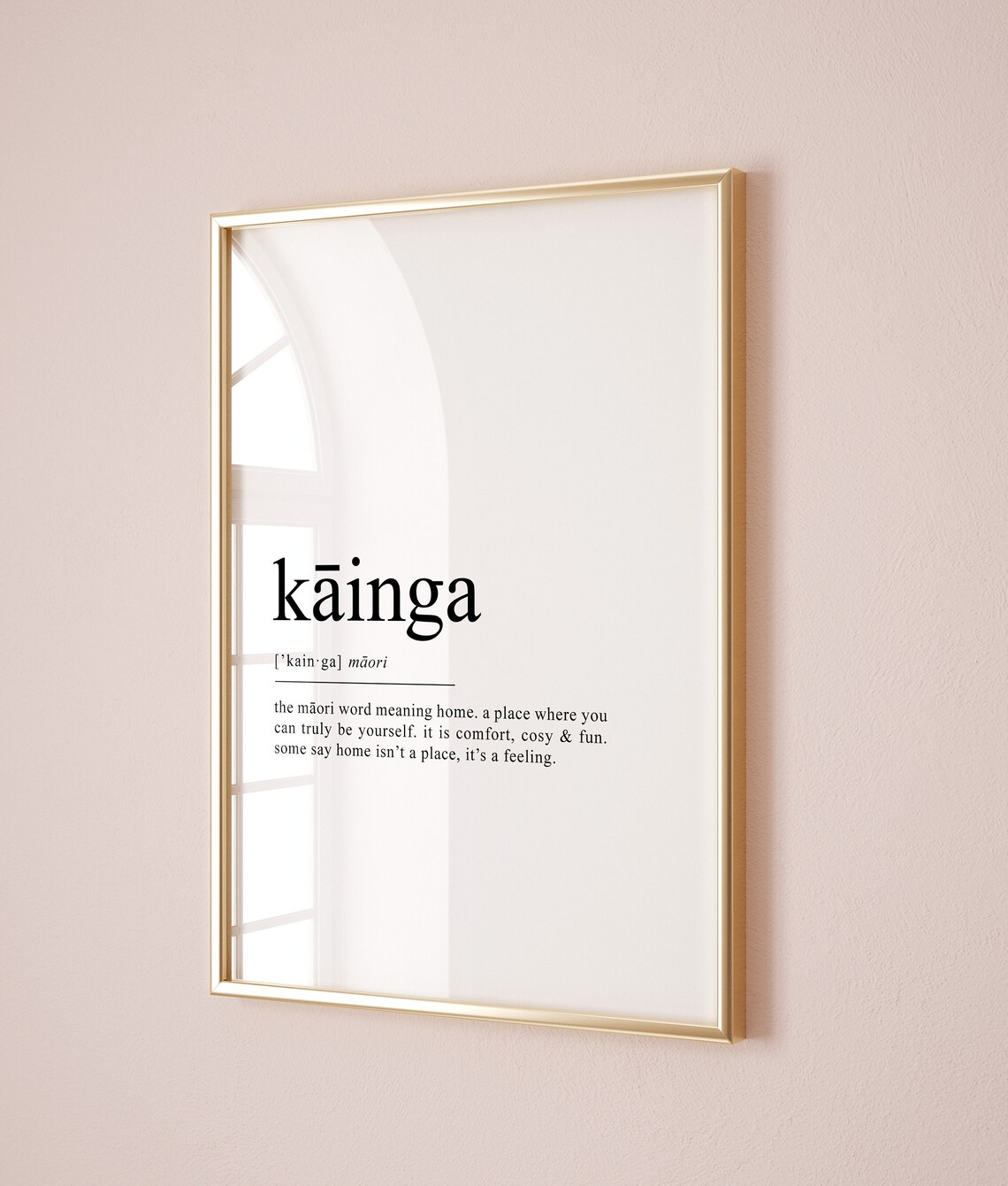 Kainga Maori Definition Home Comfort Cozy Family Gift Poster Art - Image 2