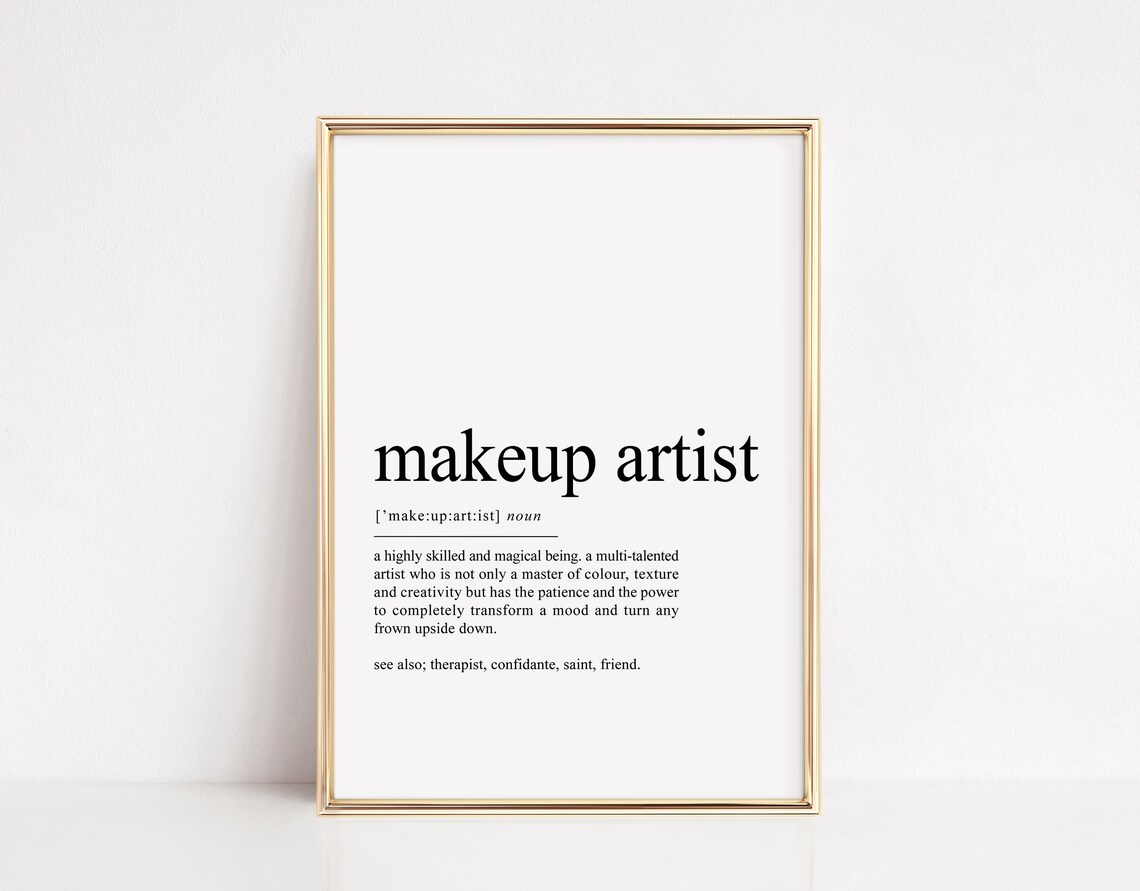 Makeup Artist Definition Art Print, Beauty Salon Decor - Image 2