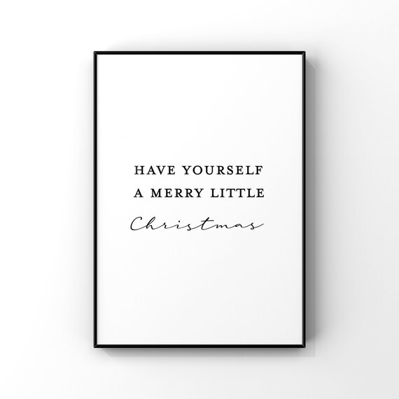 Have Yourself A Merry Little Christmas Sign, Holiday Decor
