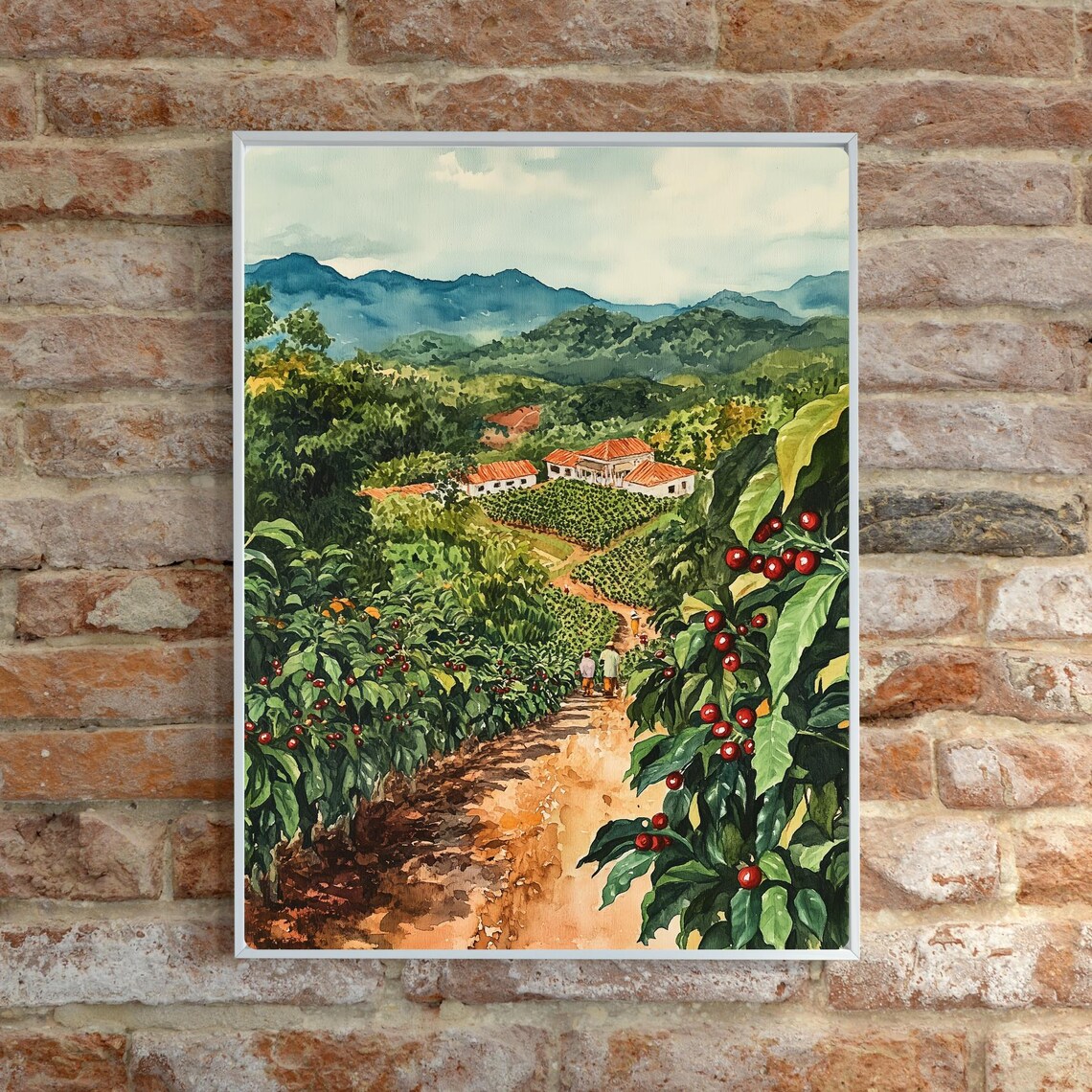 Guatemalan Coffee Plantation Travel Poster, Antigua - Image 6