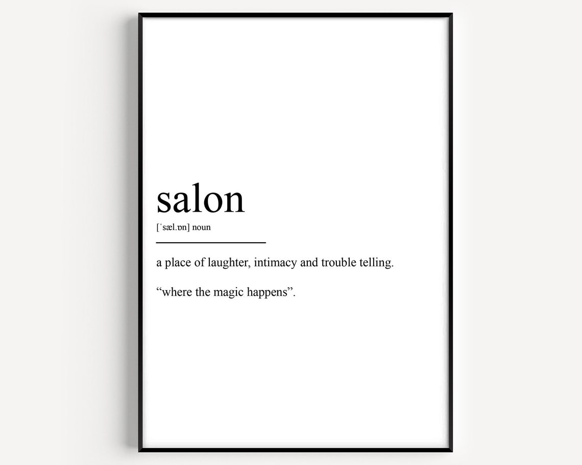 Funny Salon Where The Magic Happens Definition Wall Quote Poster