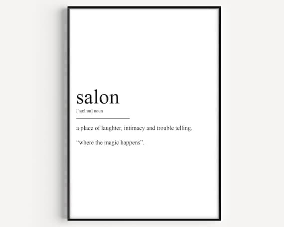 Funny Salon Where The Magic Happens Definition Wall Quote Poster