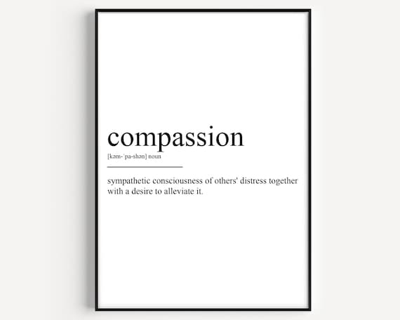 Compassion Definition Poster Print