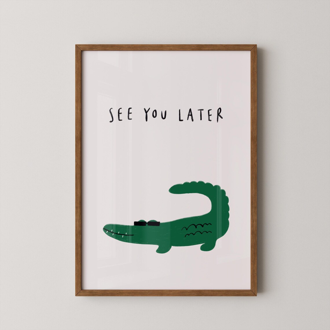 See You Later Alligator Nursery Art Print