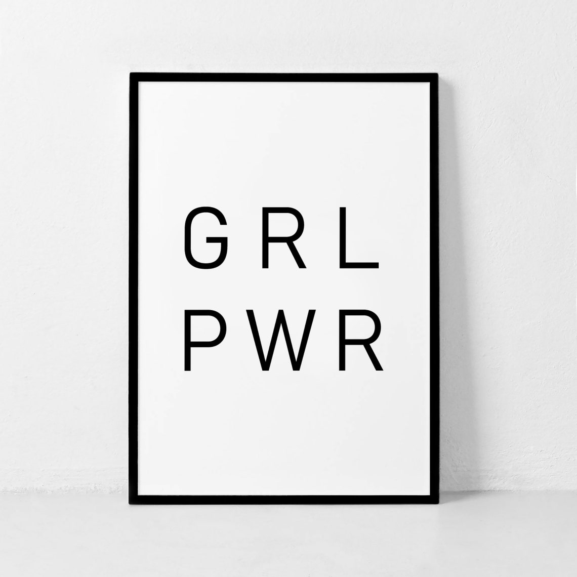 Grl Pwr Print Girl Power Print Feminist Prints Bedroom Wall Art Bedroom Decor Feminist Gift Girl Gift Feminist Wall Art Bedroom Art