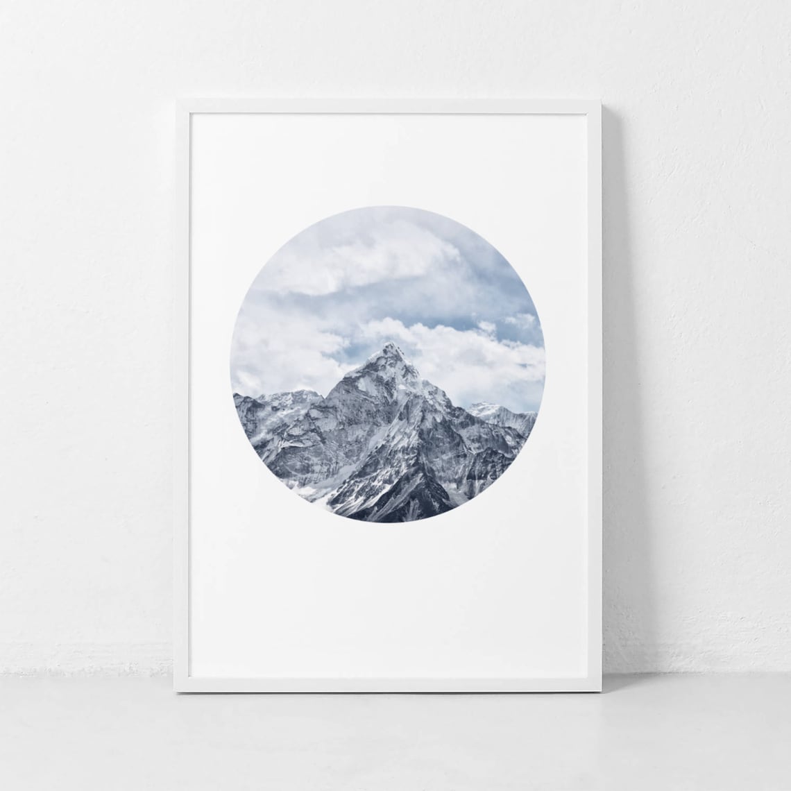 Mountain Geometry Art Print, Nature Landscape