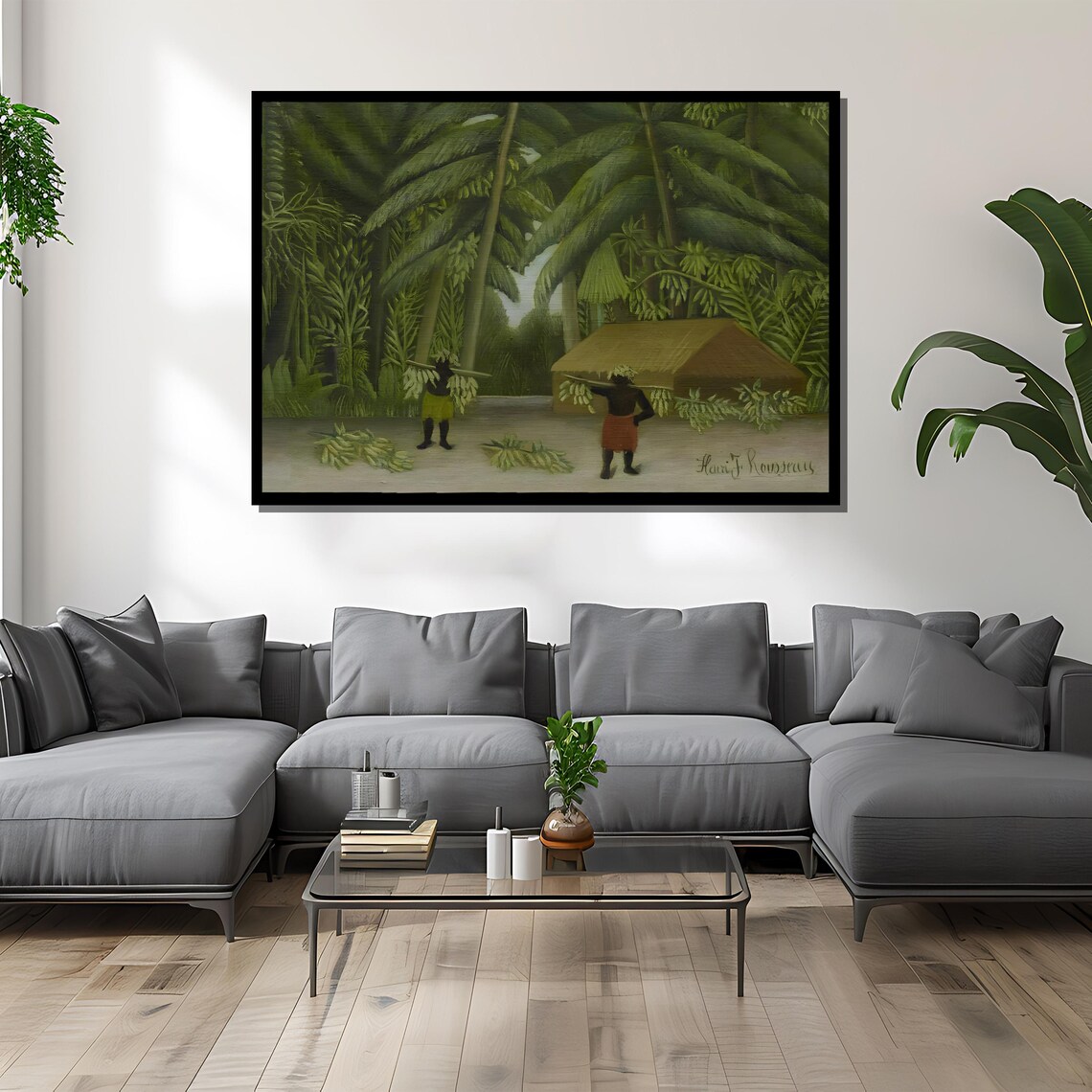 Henri Rousseau Banana Harvest in Tropical Jungle Repro Poster - Image 4