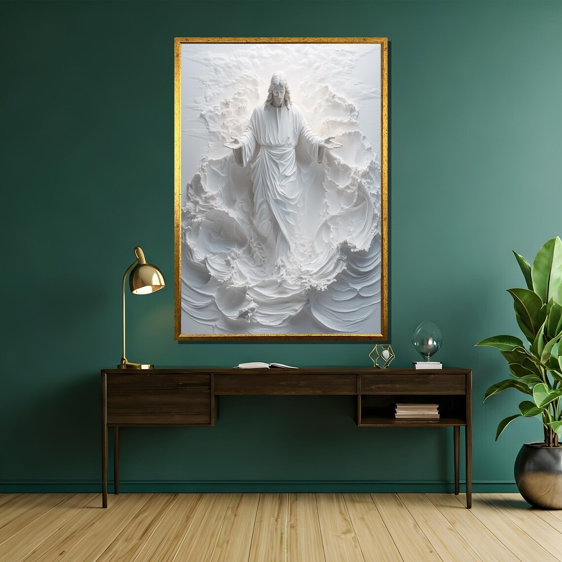 Abstract Jesus Art, Divine Peace And Tranquility - Image 5