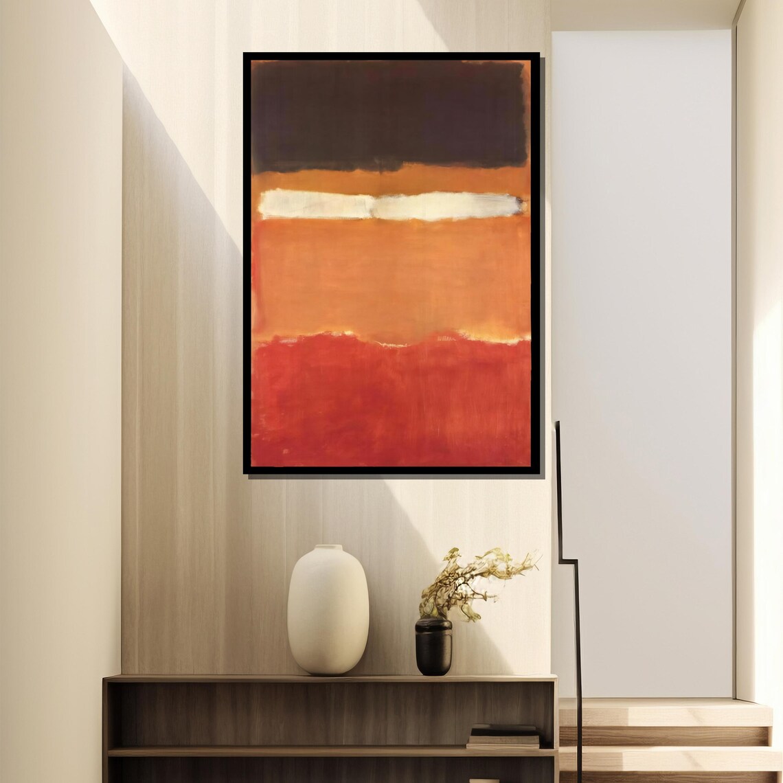 Mark Rothkos Earthy Orange And Brown Abstract Painting A Timeless Contemporary Art Gift For Modern Spaces - Image 4
