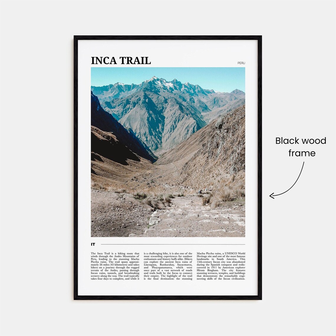 Inca Trail Travel Poster, Peru Adventure Art Print - Image 2