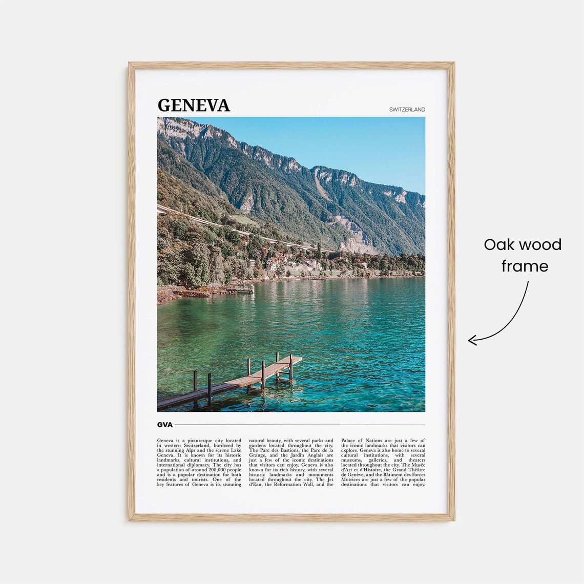 Geneva Travel Poster, Switzerland Place Art Print - Image 3