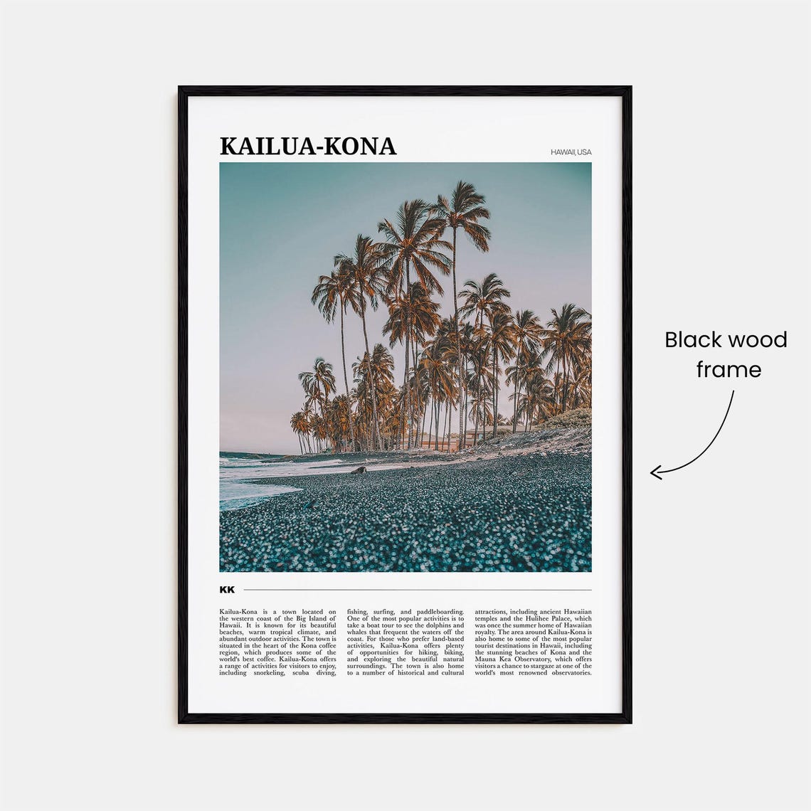 Kailua Kona Travel Poster No 1 Kailua Kona Wall Art Kailua Kona Poster Print Kailua Kona Photo Kailua Kona Decor Hawaii Usa - Image 2