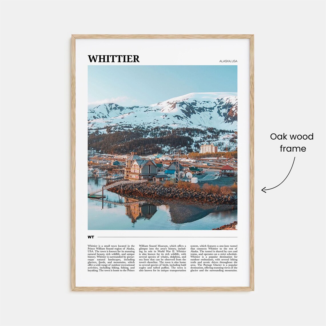 Whittier Alaska Travel Poster, Alaska USA Art Print - Image 3