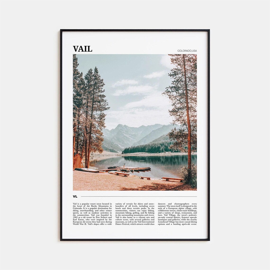 Vail Travel Poster, Colorado Travel Poster