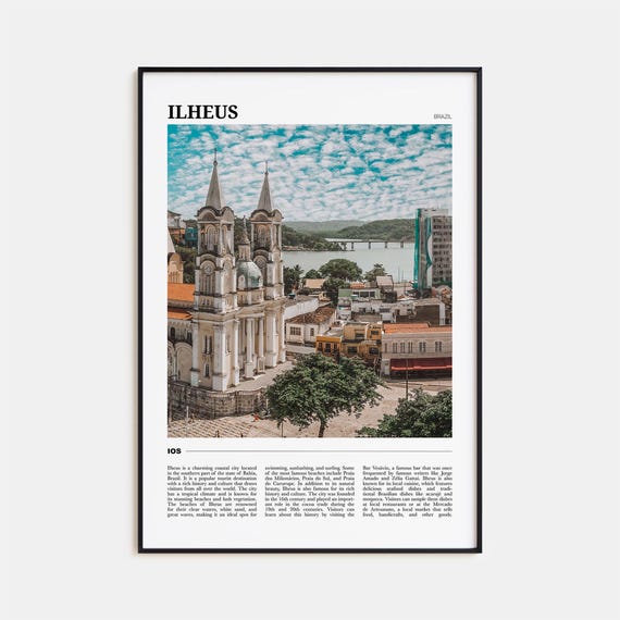 Ilheus Travel Poster Ilheus Wall Art Ilheus Poster Print Ilheus Photo Ilheus Decor Brazil