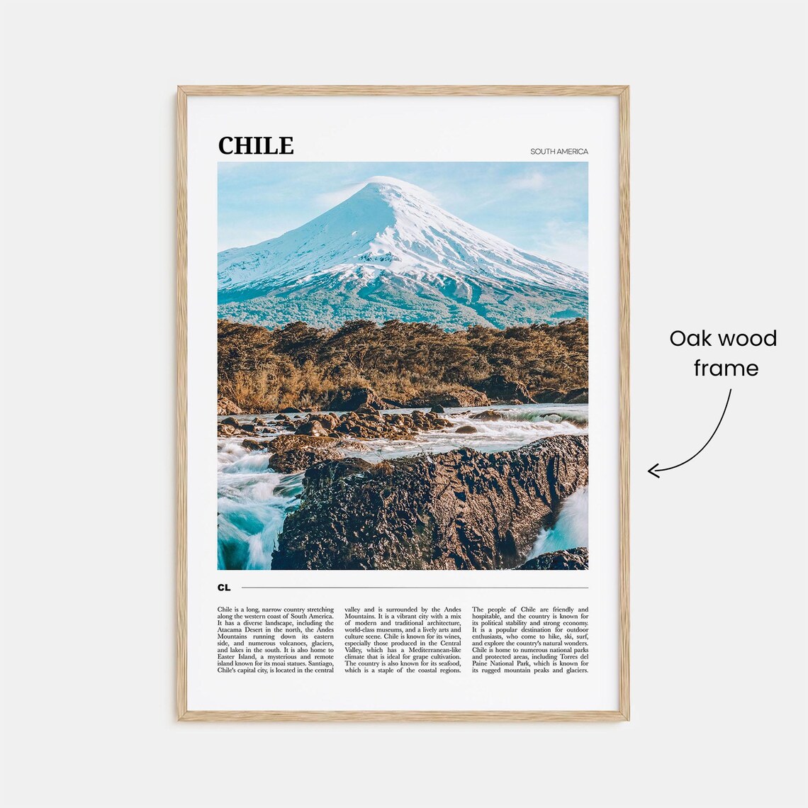 Chile Travel Poster, South America Travel Poster - Image 3