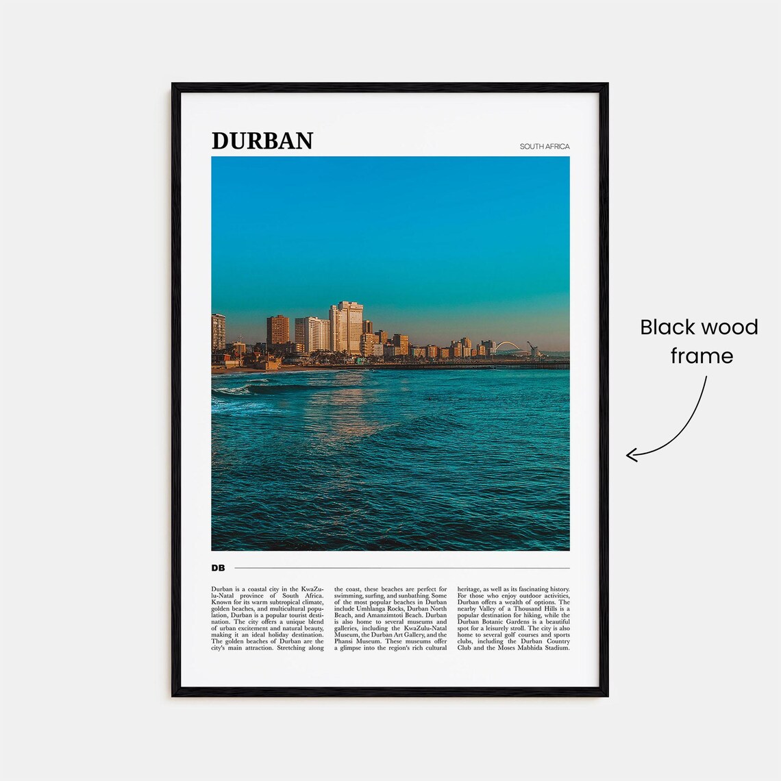 Durban Travel Poster, South Africa Wall Art Print - Image 2