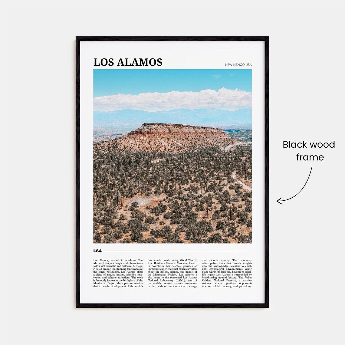 Los Alamos Travel Poster, New Mexico Art Print - Image 2