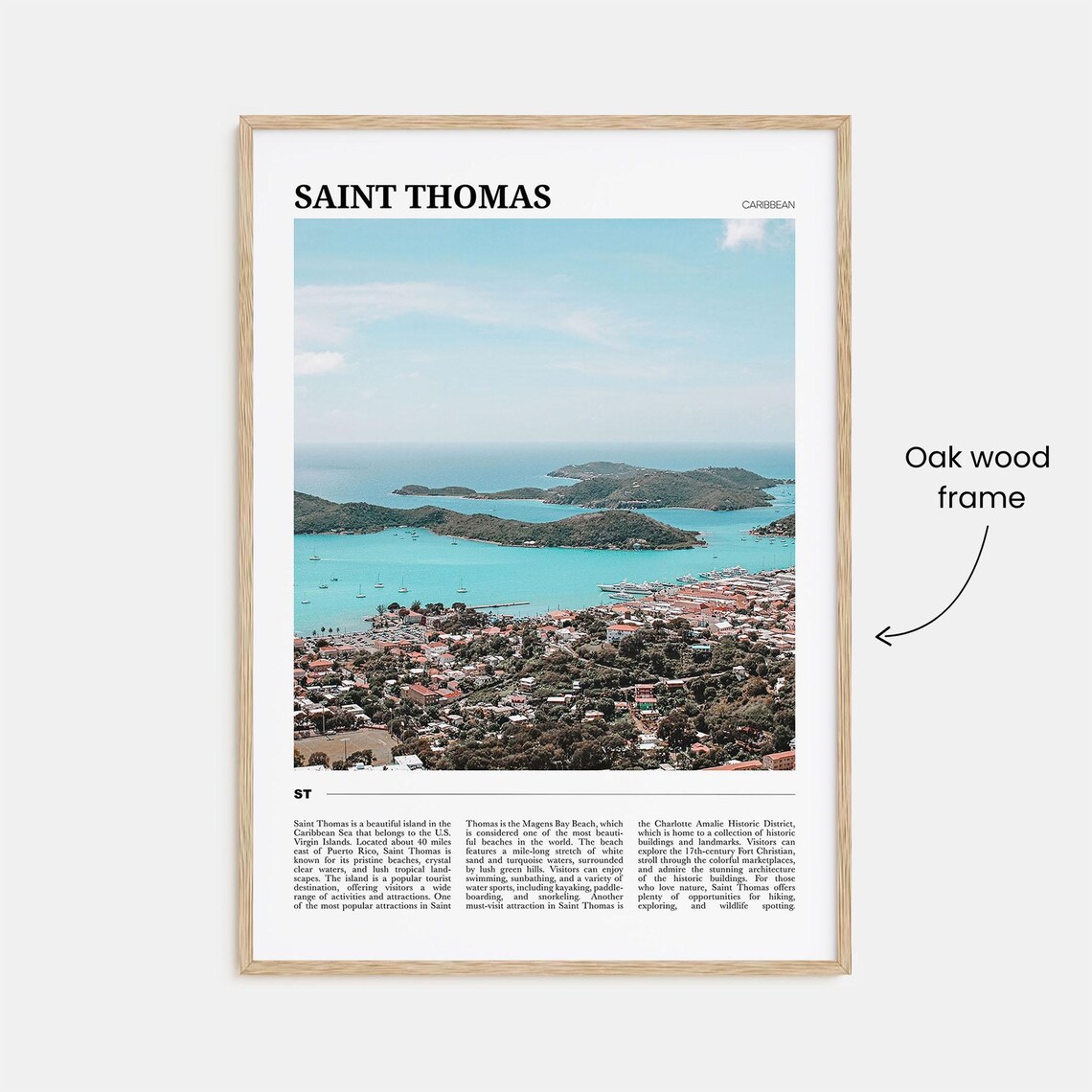 Saint Thomas Travel Poster, Caribbean Wall Art Print - Image 3